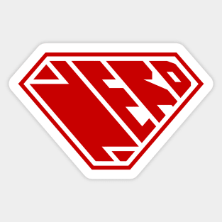 Nerd SuperEmpowered (Red) Sticker